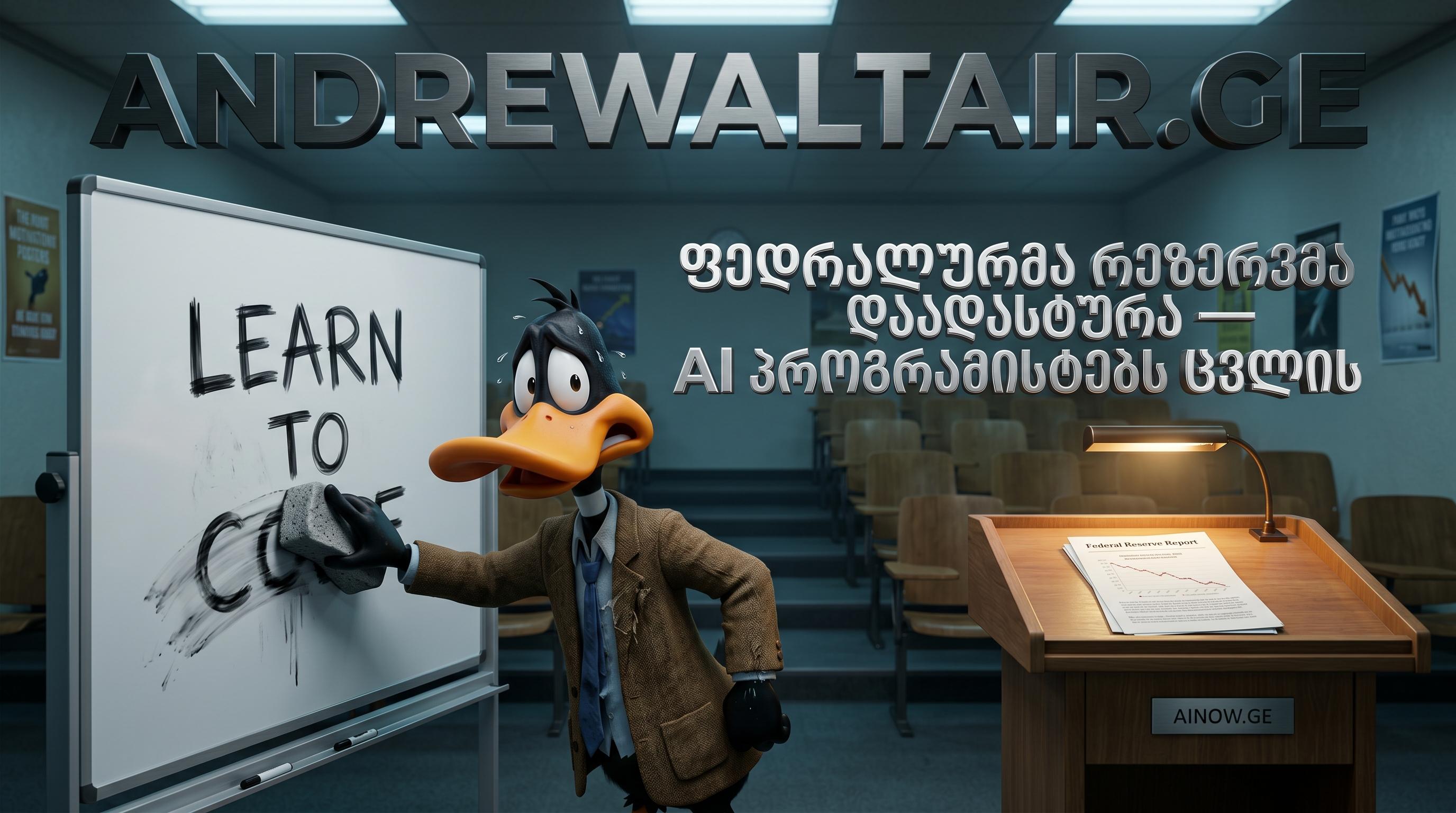 📉 ფედერალური რეზერვის განაჩენი: პროგრამისტების მოთხოვნა განახევრდა