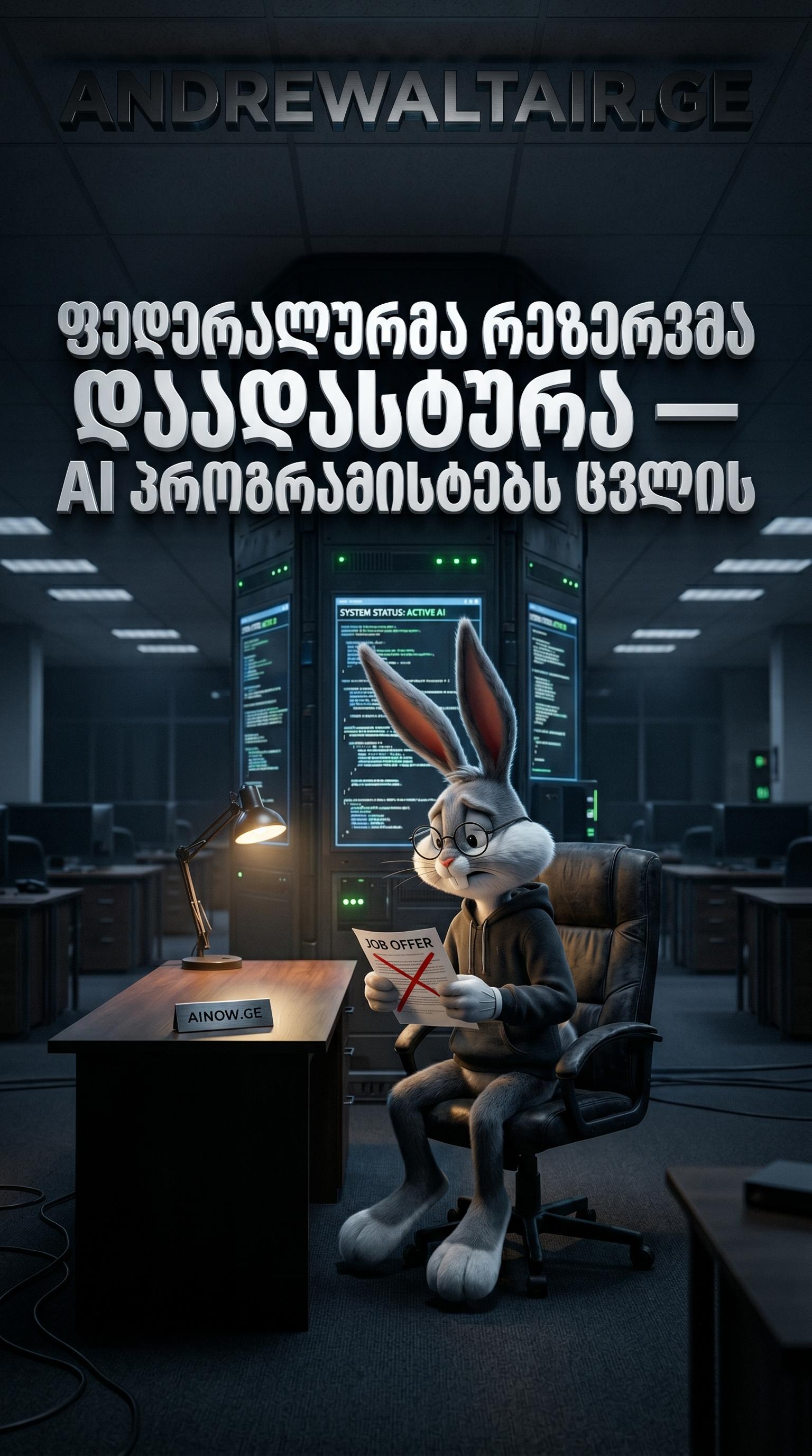 📉 ფედერალური რეზერვის განაჩენი: პროგრამისტების მოთხოვნა განახევრდა