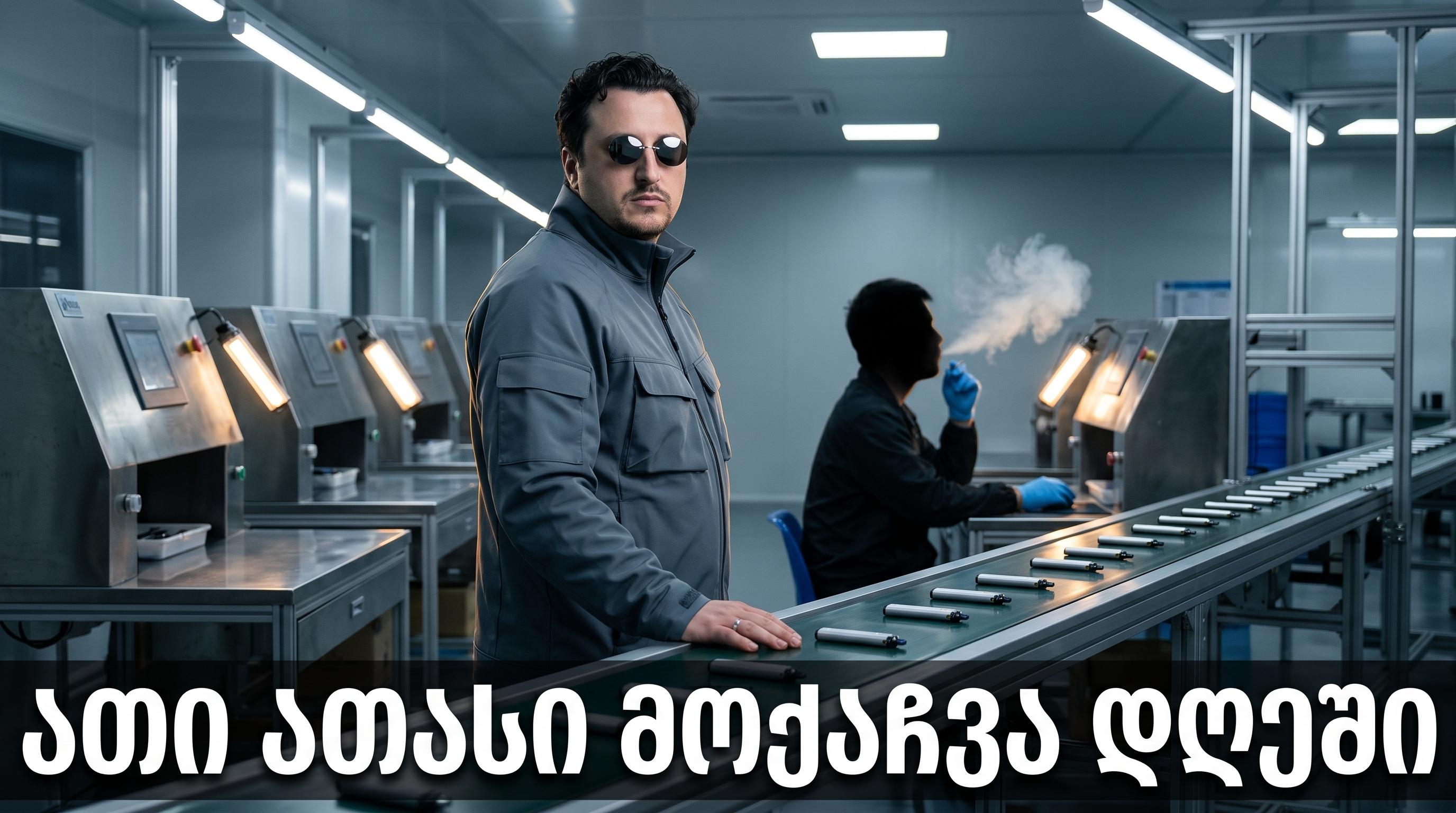 🏭 შენჟენი: ერთი მუშა დღეში 10,000 ვეიპს ისუნთქავს