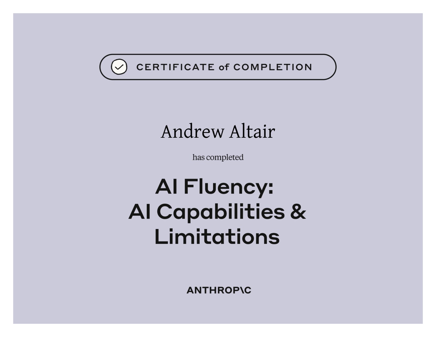 AI Fluency: AI Capabilities & Limitations
