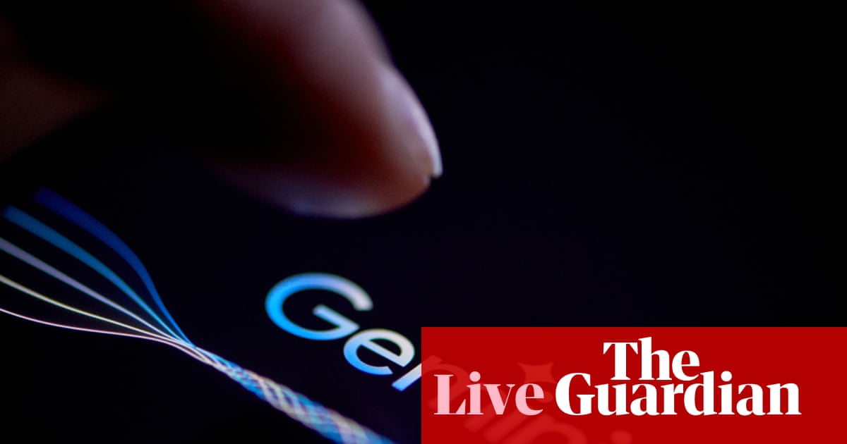 Alphabet’s shares drop after announcing $80bn share sale, as AI threatens to drive up youth unemployment – as it happened